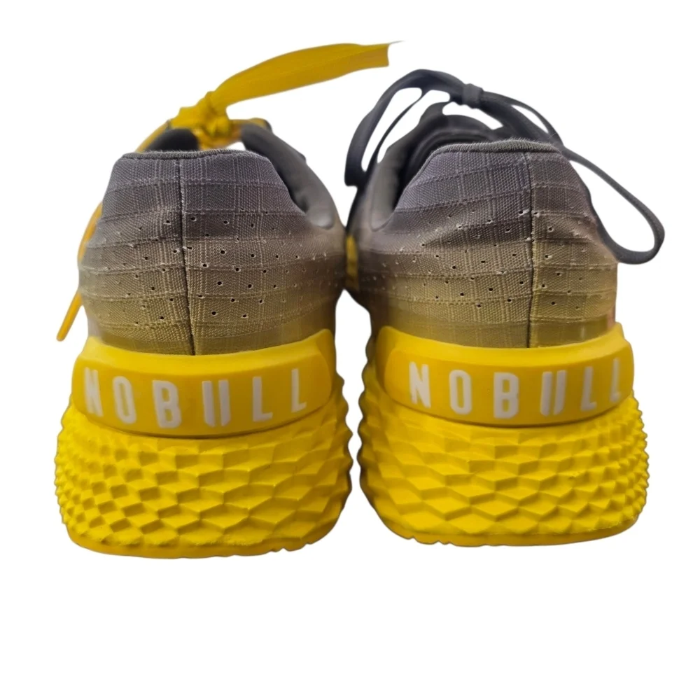 NOBULL All Day Ripstop Trainer Shoes Mens 8.5 / Womens 10 Yellow Gray Gradient - Picture 7 of 10
